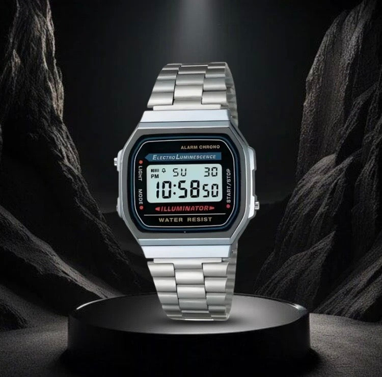 Casio A158 style Classic Vintage (Silver)