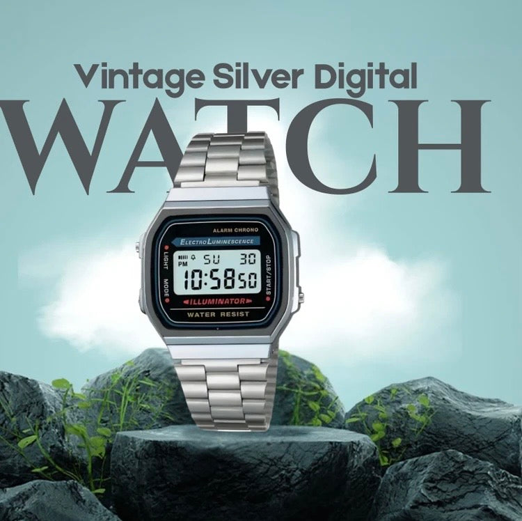 Casio A158 style Classic Vintage (Silver)