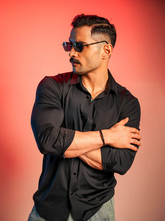 Classic Premium Plain Black Shirt