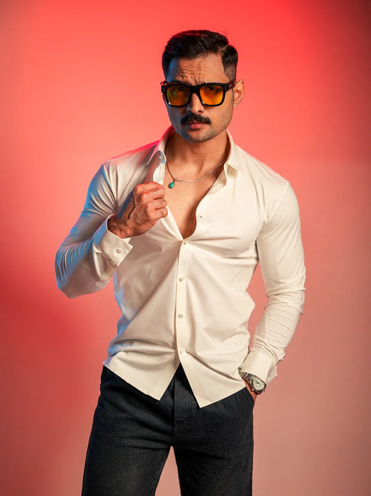 Classic Premium Plain White Shirt